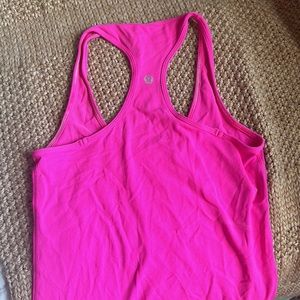 COPY - Lululemon hot pink seamless tank top
